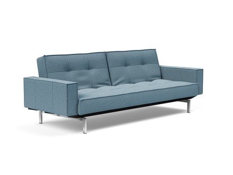 Καναπές Κρεβάτι Splitback Chrome Με Μπράτσα 241*91*80εκ- ( 525)